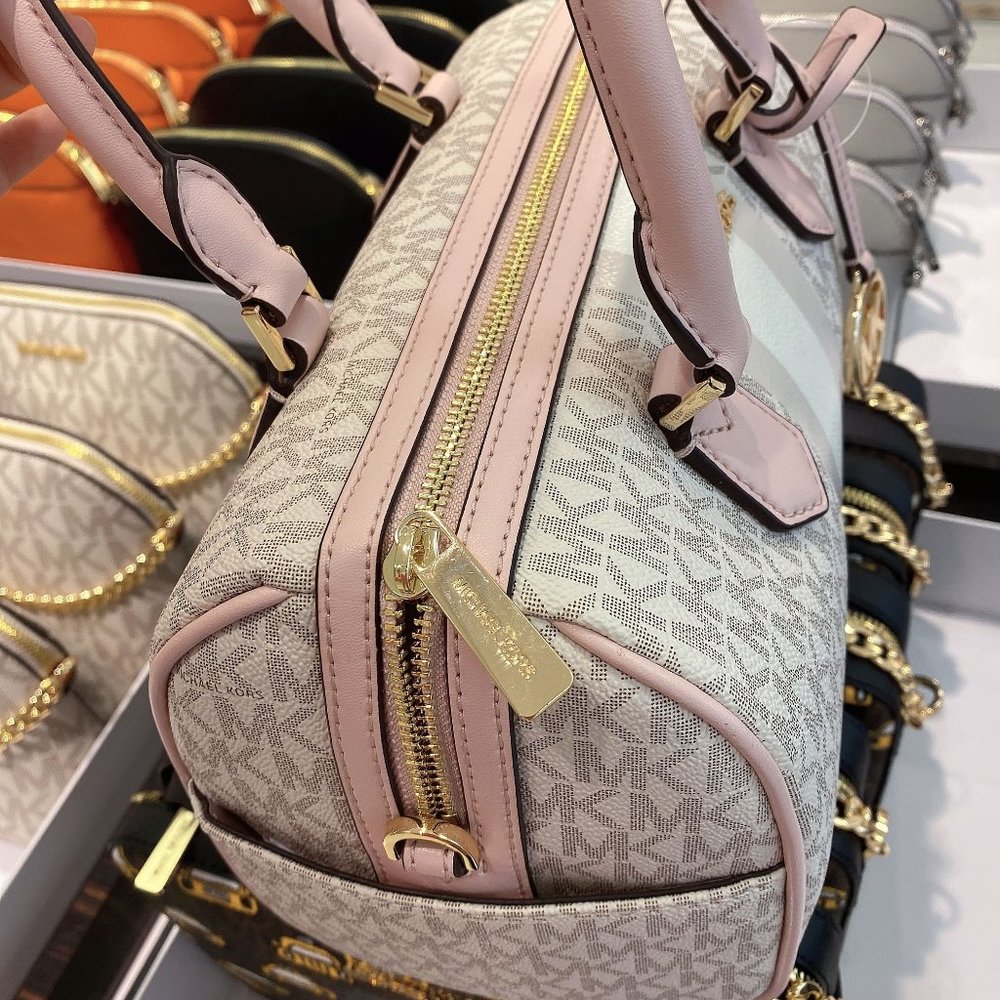 MK Bedford SM Duffle Satchel Crossbody Vanilla - Picture 6 of 8